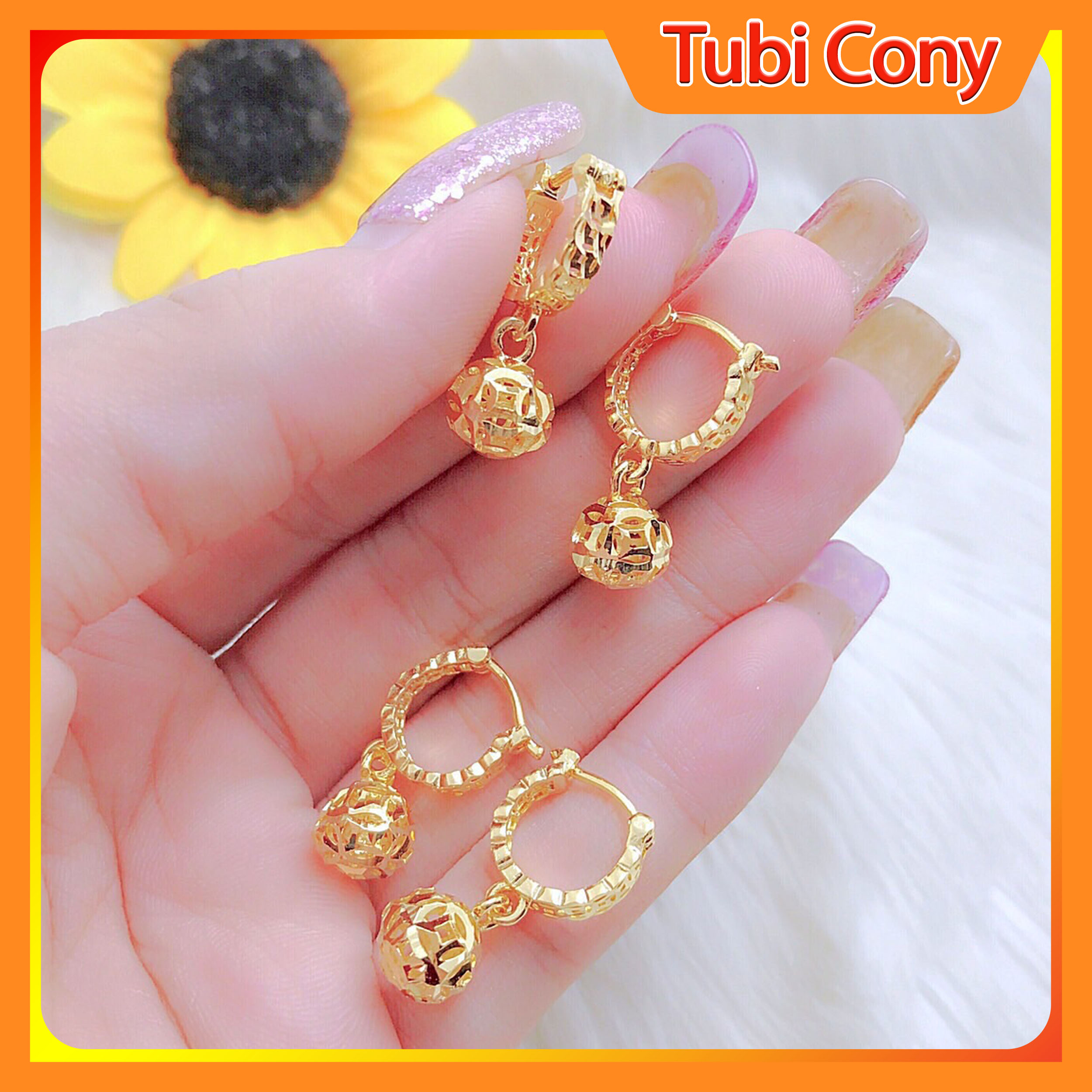 Earrings female type needle cash Pearl gold plated 18K pole casual shirts 110822