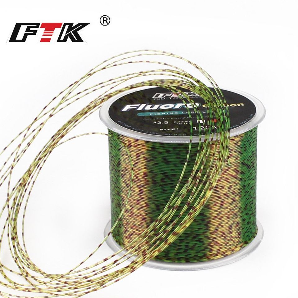 Cước câu cá 3D FLUORO carbon tàng hình 500m siêu khoẻ