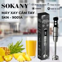 Máy xay cầm tay Sokany SKN-9001A (4 lưỡi dao) công suất 1000W đa năng dễ sử dụng xay cháo ăn dặm cho bé