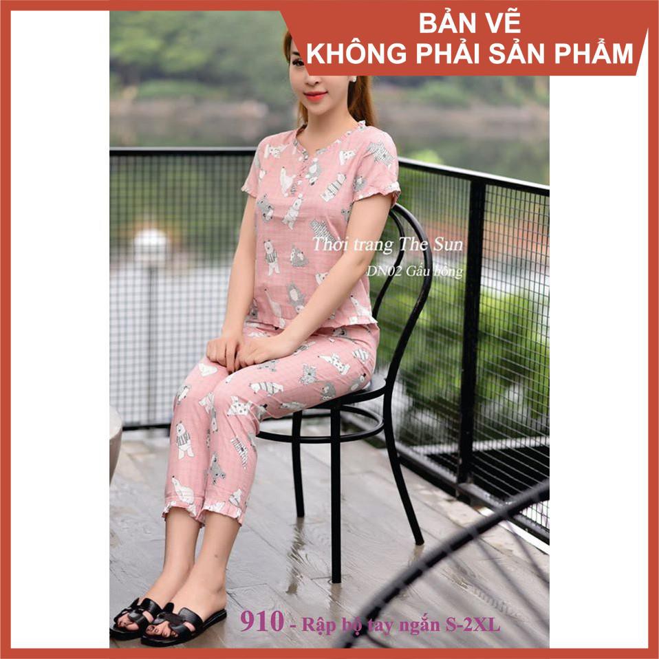 Rập giấy bộ mặc nhà mã 910 (BẢN VẼ)