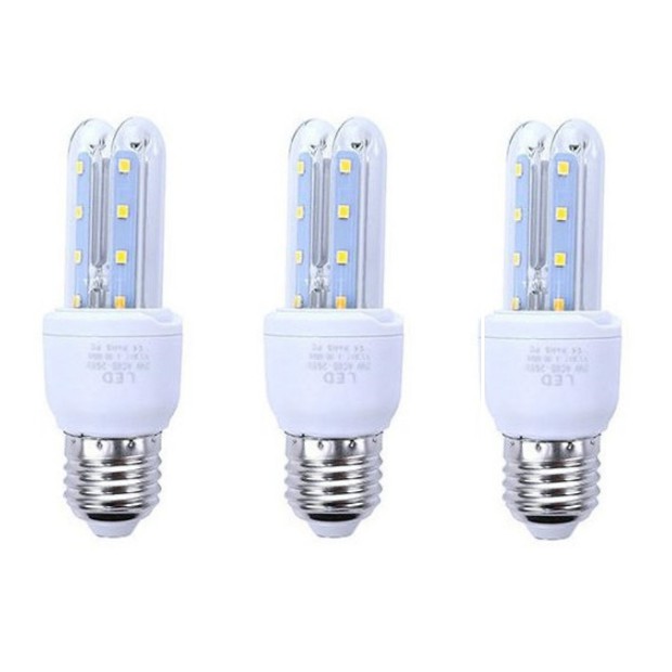 Bộ 3 bóng đèn led chữ U 5w sáng bền đẹp