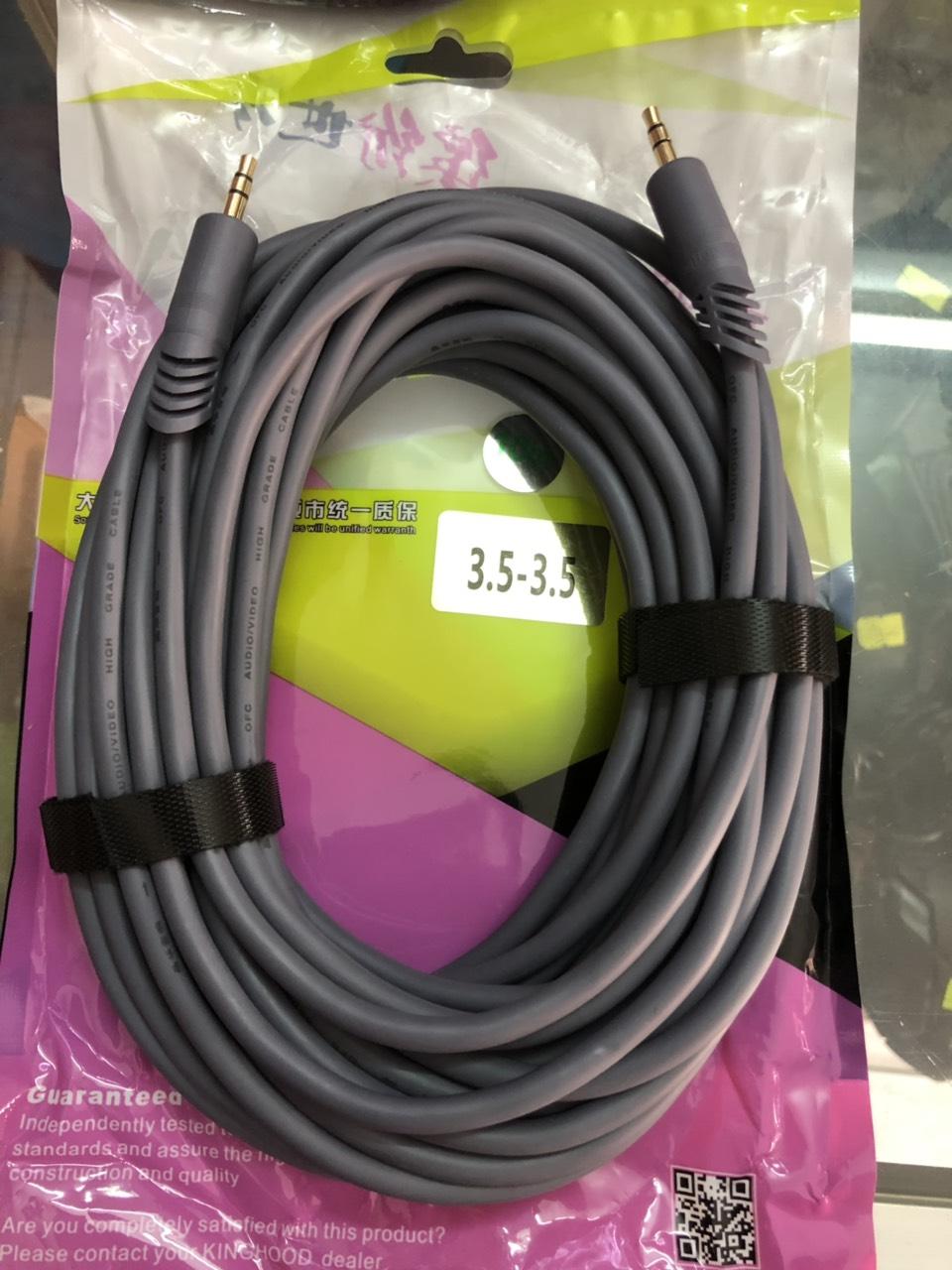 Dây JH- 2 đầu 3.5 ly  dài 10 mét xám