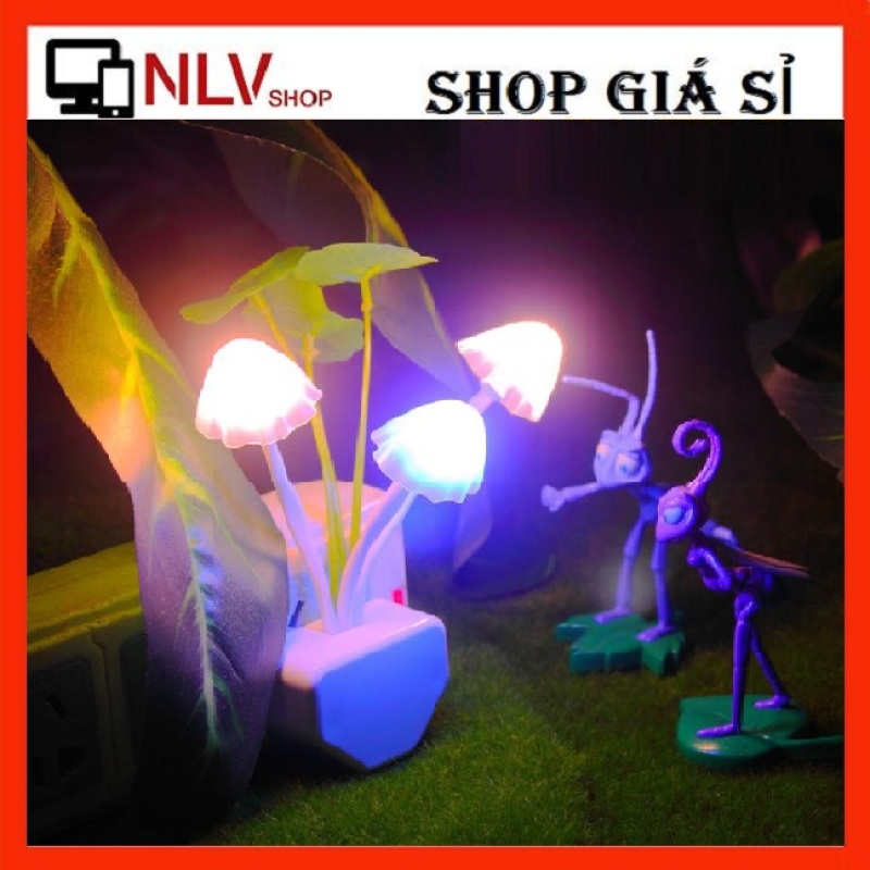 NLVSHOP - Đèn Ngủ Hoa Sen Cảm Biến Tự Sáng Khi Về Đêm