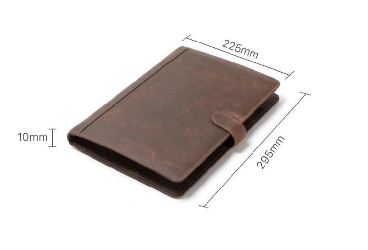 PKTL Túi da đa năng iPad 10.5 Padfolio chất liệu da bò