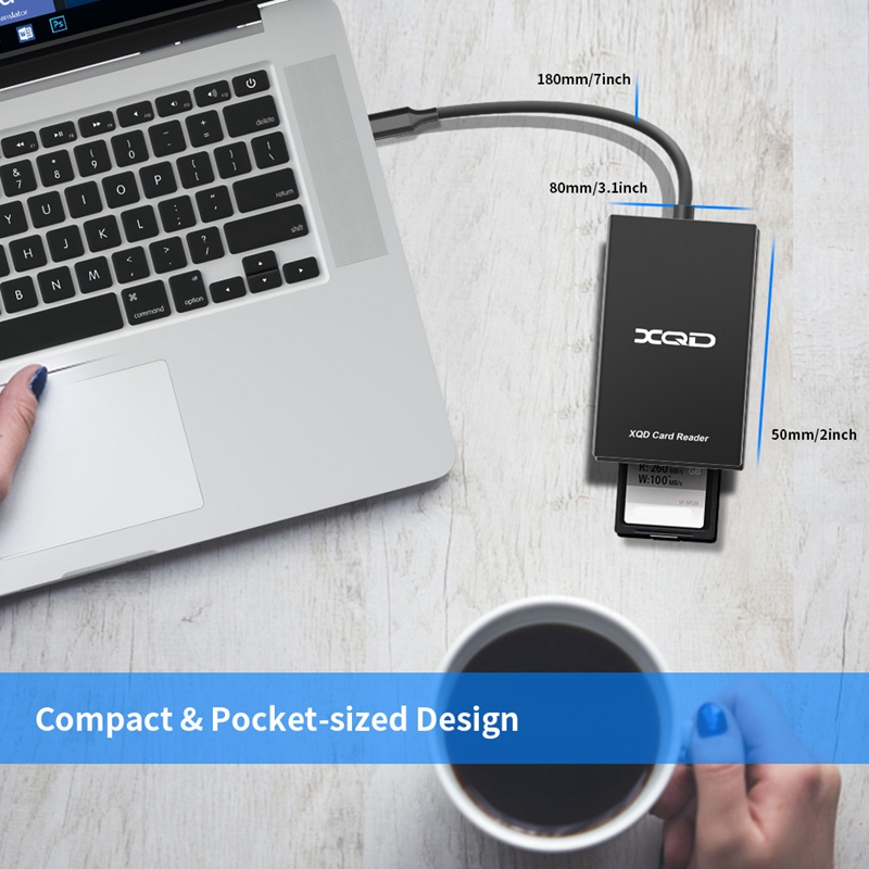 Type C USB 3.0 SD XQD Memory Card Reader Transfer for Sony M/G Series for OS Windows Computer