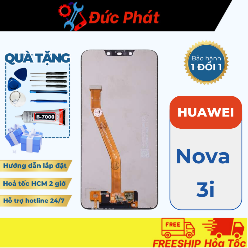 Màn Hình Huawei Nova 3i Zin New (tặng kèm keo dán, bộ sửa)