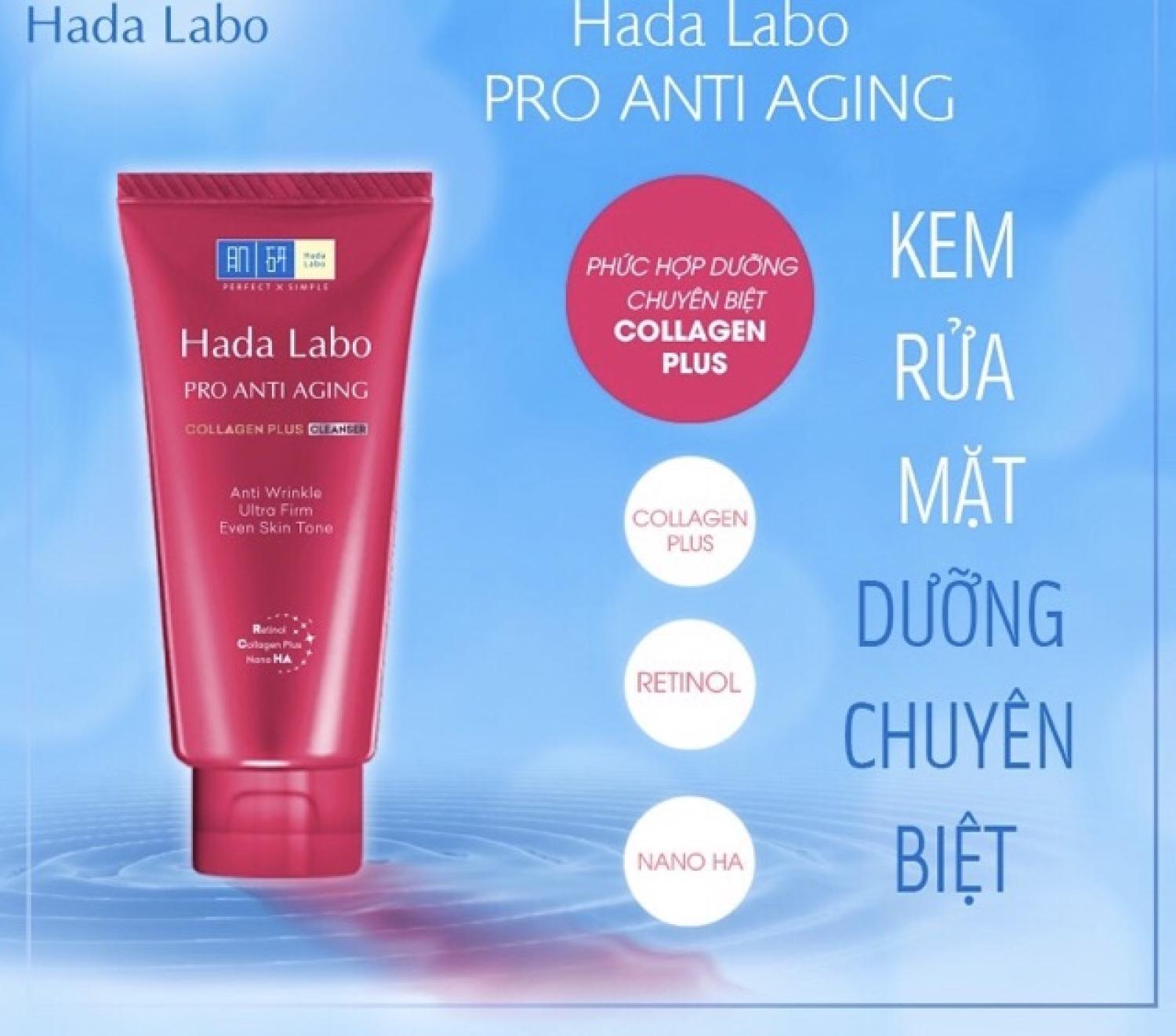 SỮA RỬA MẶT HADALABO NHẬT BẢN CÁC MÀU 80g
