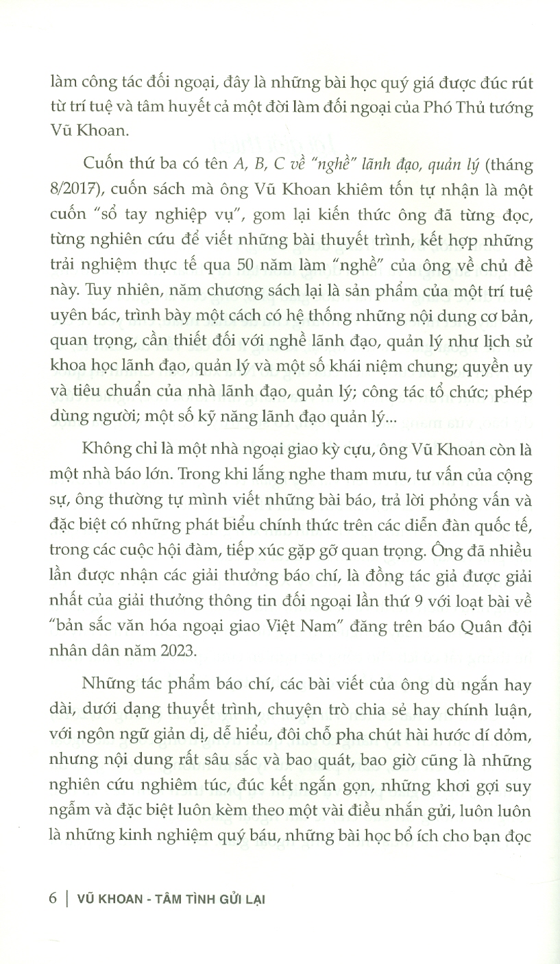 Vũ Khoan - Tâm Tình Gửi Lại