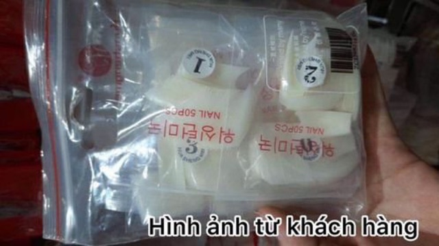 [HCM]Set 500 Móng Nối Tay form Hàn đủ size từ 0 đến 9