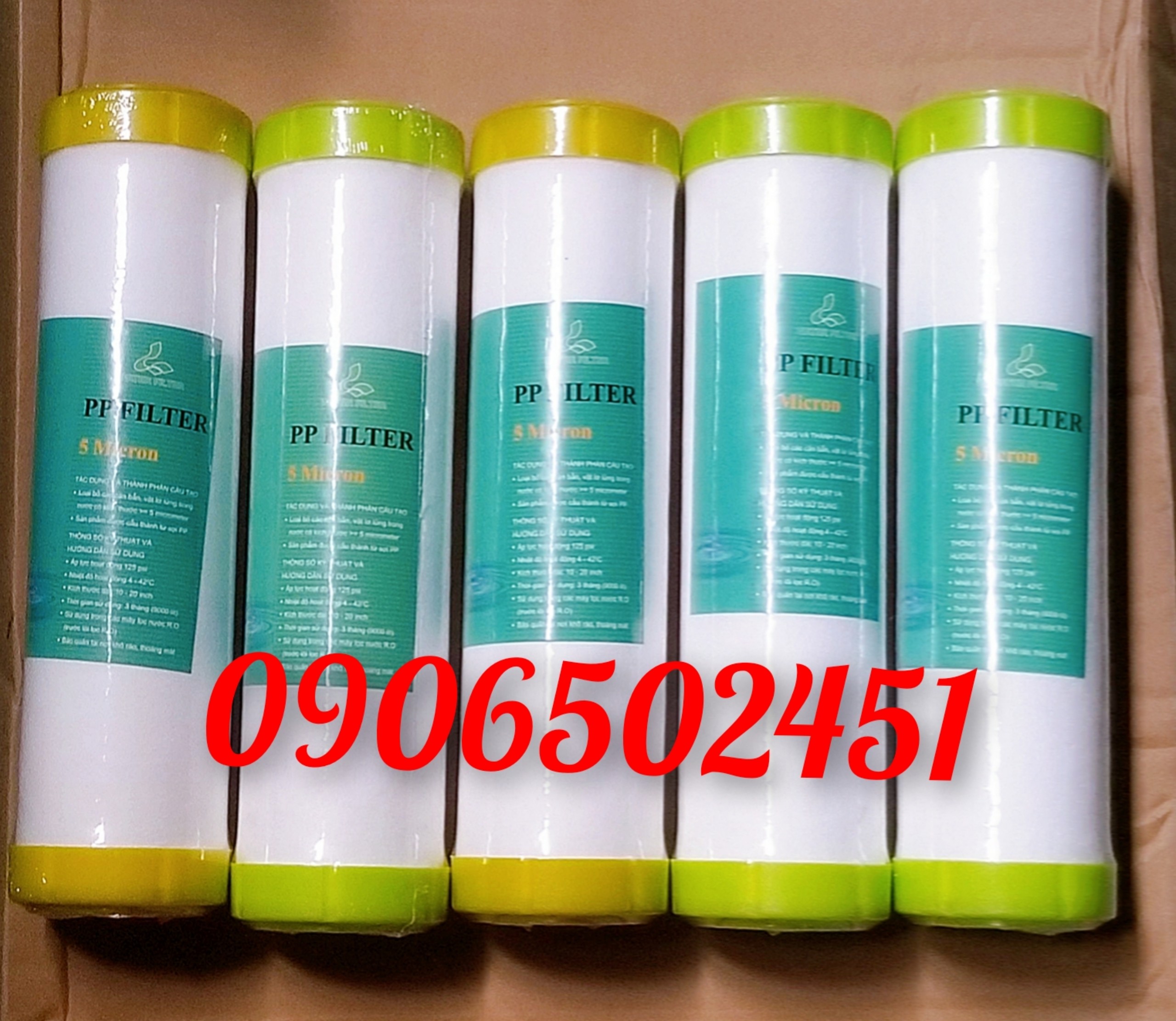 [HCM]Lõi lọc nước số 1 PP 10inch (trắng)