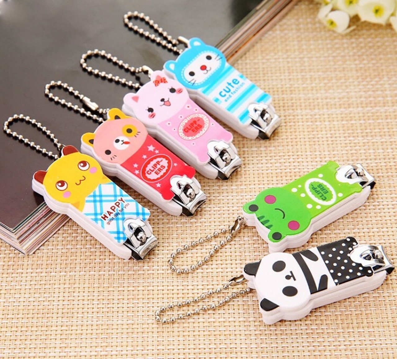 Dụng Cụ Cắt Móng Tay Hình Thú Có Móc Khóa  Siêu Xinh - Bấm Móng Tay SIÊU BÉN Hoạ Tiết Dễ Thương