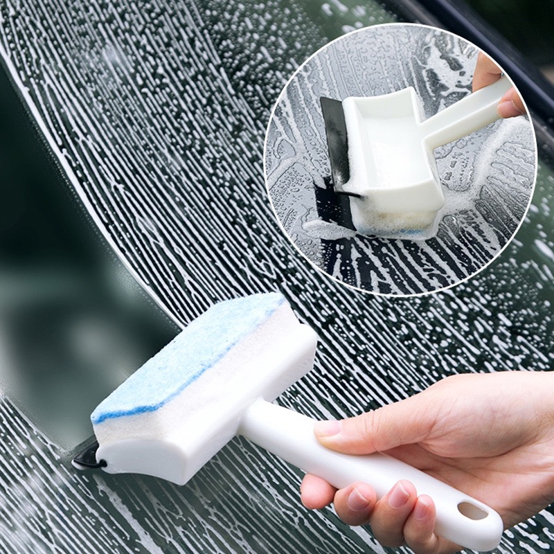 Cây Lau Kính cầm tay Dụng cụ vệ sinh nhà cửa Đồ chùi kiếng mini Cây Gạt Nước cửa kính Dụng cụ vệ sinh bể cá đa năng AY74