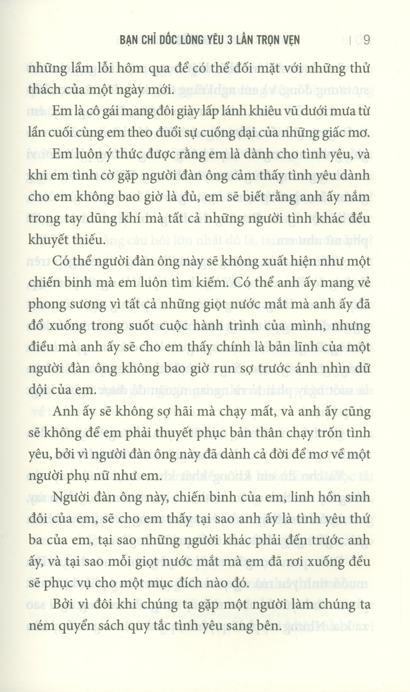 Bạn Chỉ Dốc Lòng Yêu Ba Lần Trọn Vẹn