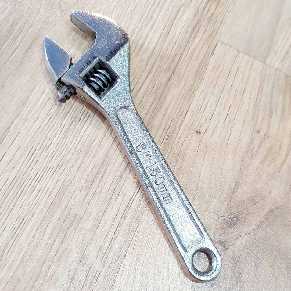 Dụng Cụ Mỏ Lết Thép Si Mờ Size 6 Inch Dùng Vặn Mở Đai Ốc Bulong