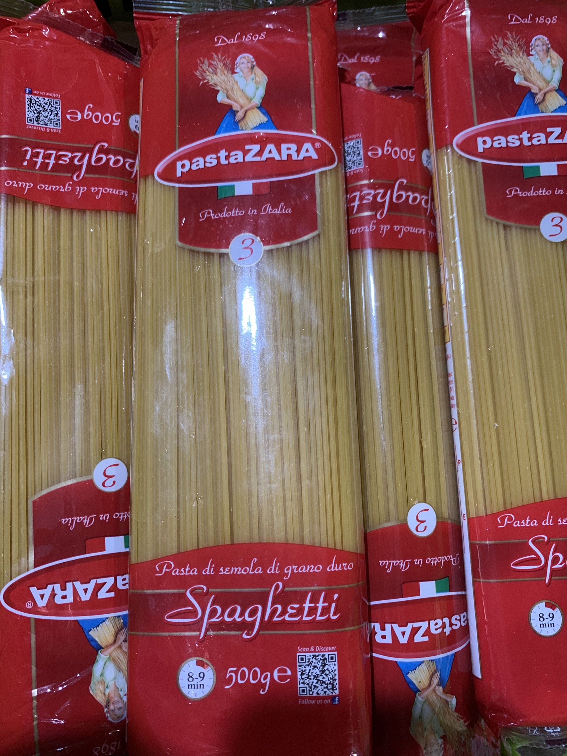 MỲ Ý SỢI VỪA PASTAZARA SỐ 3 ( 500gr )