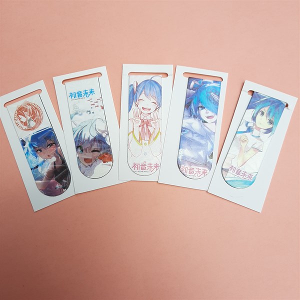 Combo 5 Bookmark Nam Châm Đánh Dấu Sách - Anime (Mẫu Ngẫu Nhiên)