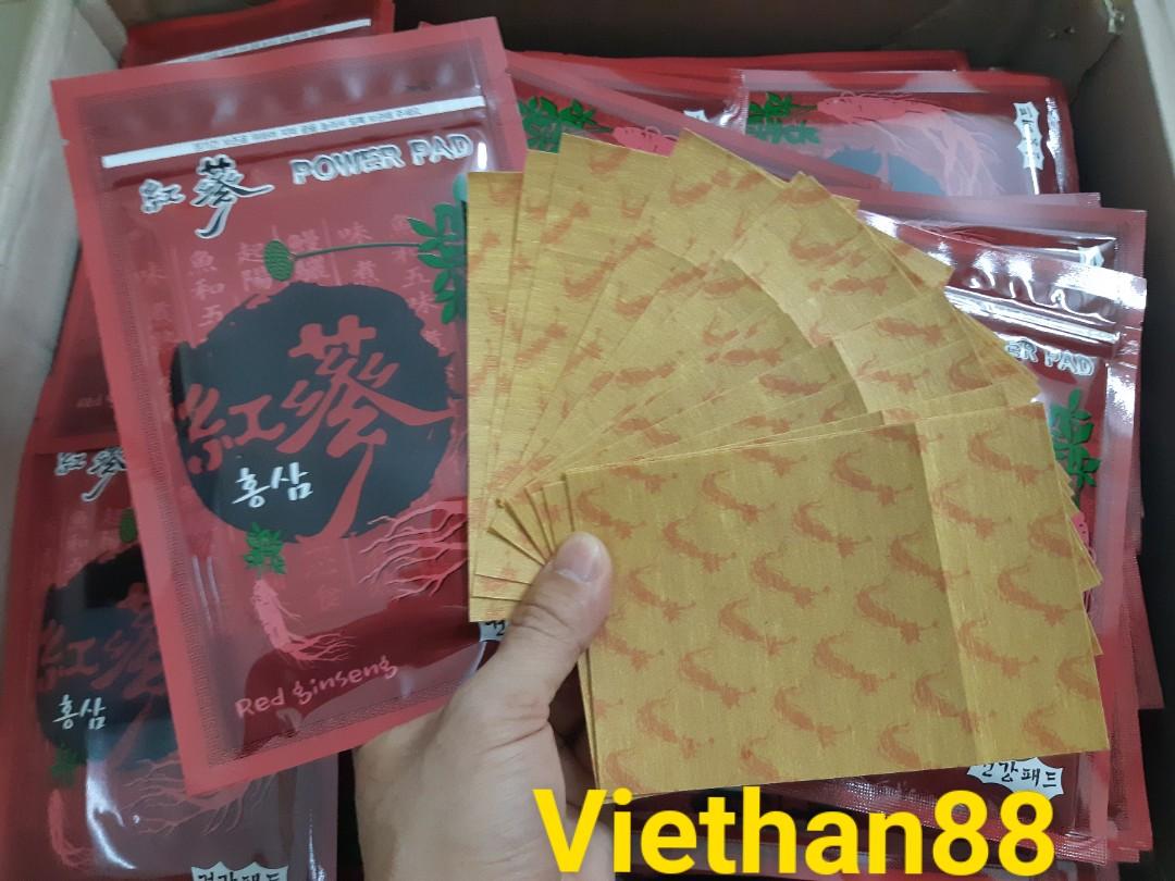 Combo 10 bịch cao dán sâm đỏ hàn quốc