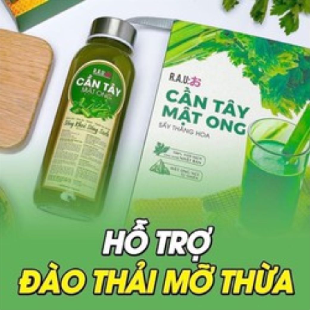 Combo 3 Hộp Cần Tây Mật Ong MẪU MỚI (Tặng 01 Bình Nước)