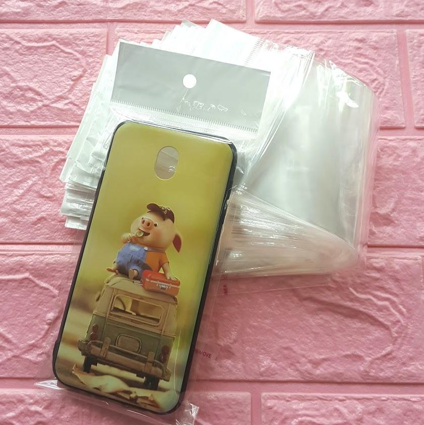 500g Túi Opp dán mép (Treo) 9x18cm (+ 4cm + 4cm) - Túi ni lông băng keo dán miệng - Bao nilon dán miệng