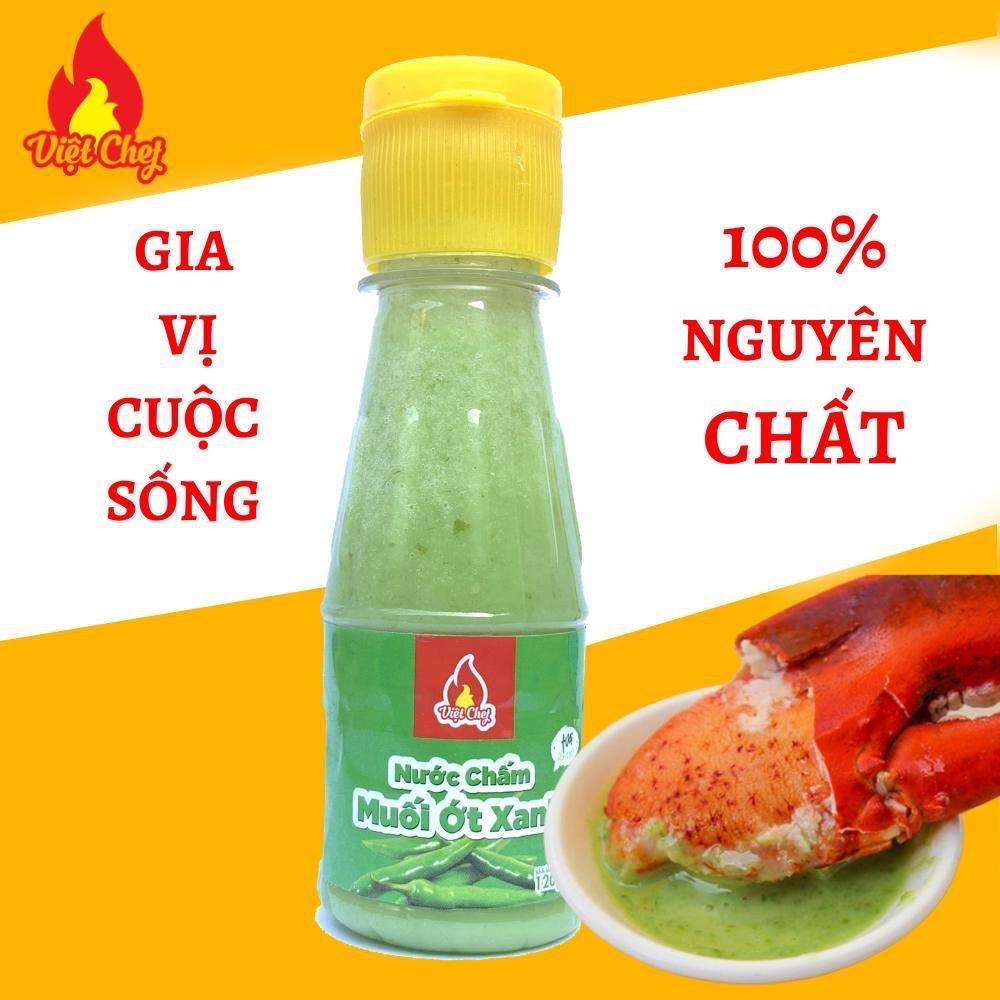 Nước chấm muối ớt xanh Việt Chef- chấm hải sản can 2L