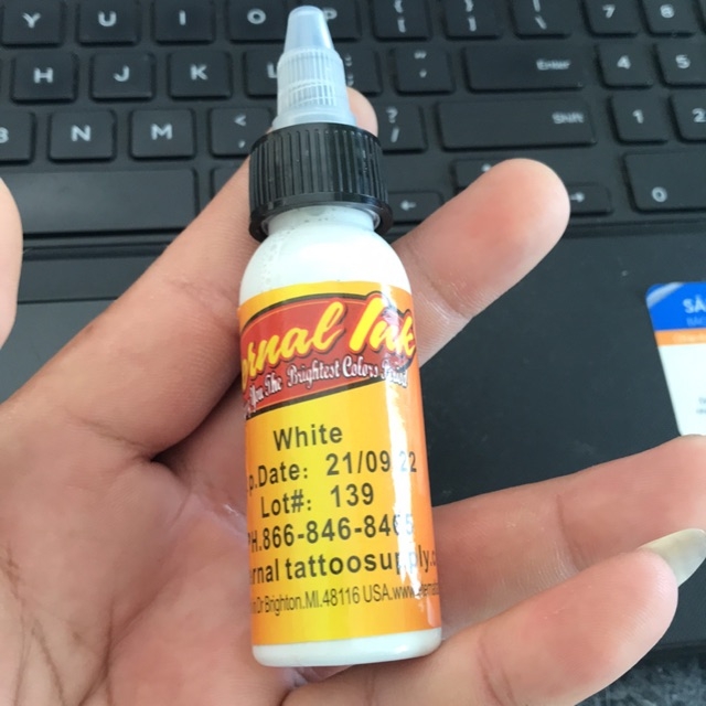 Mực tập xăm Eternal màu Trắng 30ml