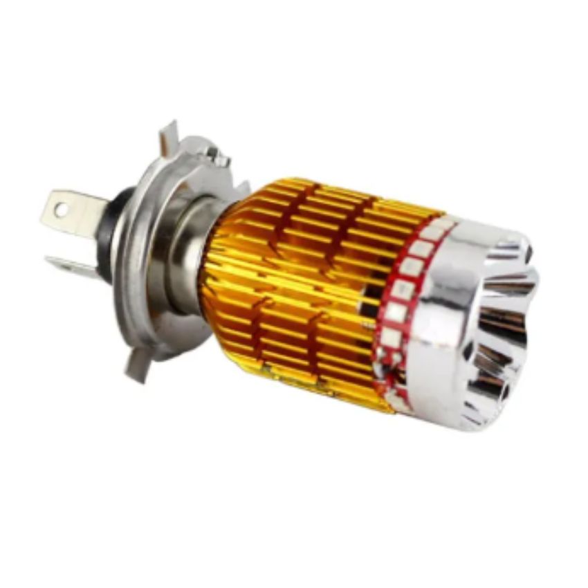 Đèn pha led chân H4 Cos mắt cú đổi màu