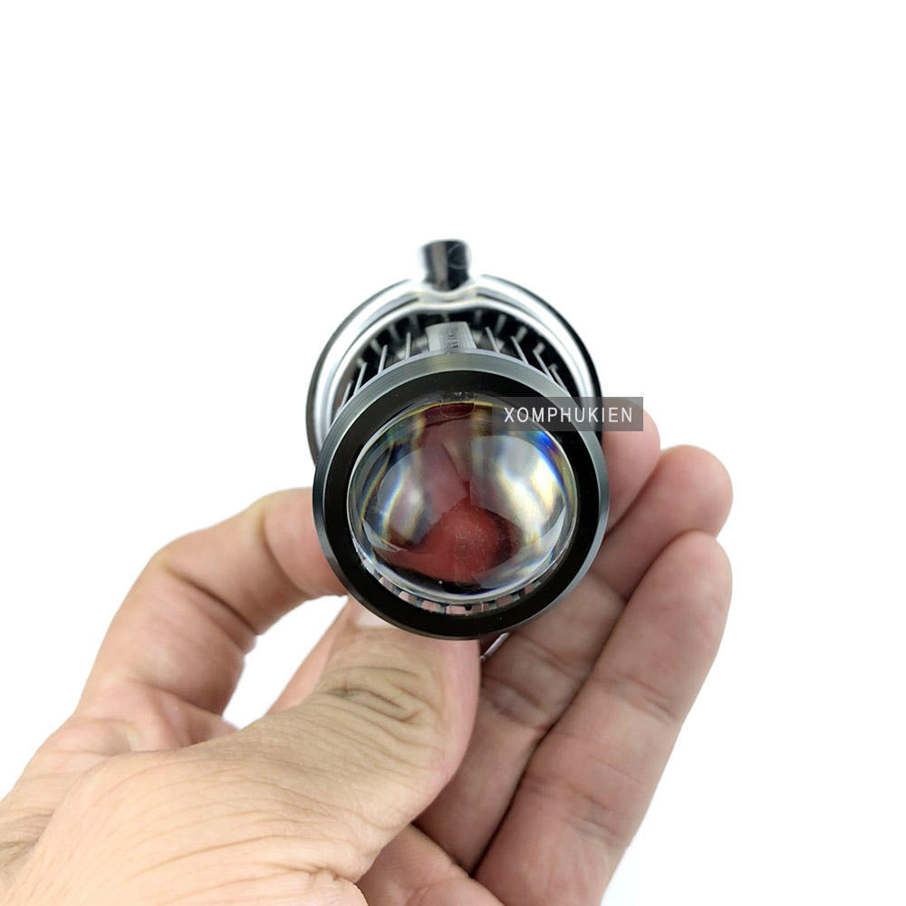 Đèn Pha Bi Cầu Có Cos Pha Chân H4 [ Vàng - Trắng ]