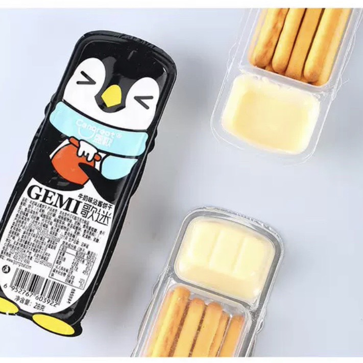 Bánh Que Chấm Socola Dâu Sữa Hộp 28G Siêu Ngon