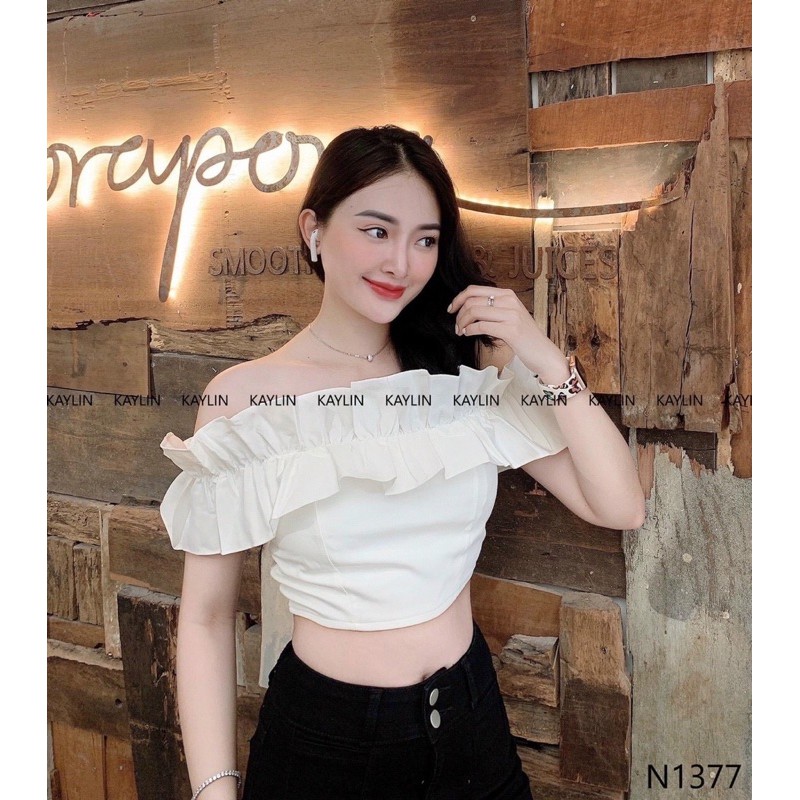 [HCM]Áo Bẹt Vai Nhún Xinh