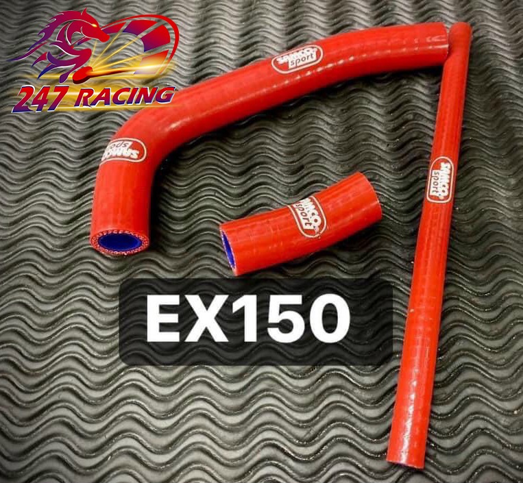 Ống nước Samco gắn Exciter 150 màu Đỏ