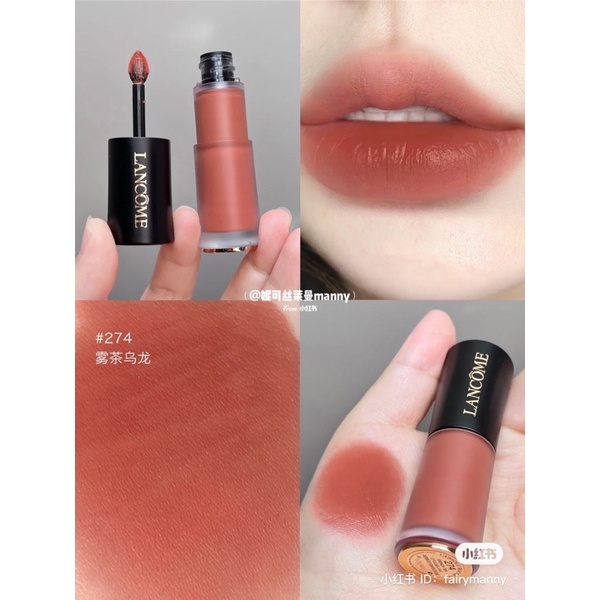 Son kem lì Lancome Rouge Drama Ink/Intimatte Soft Matte Liquid Lip Cream