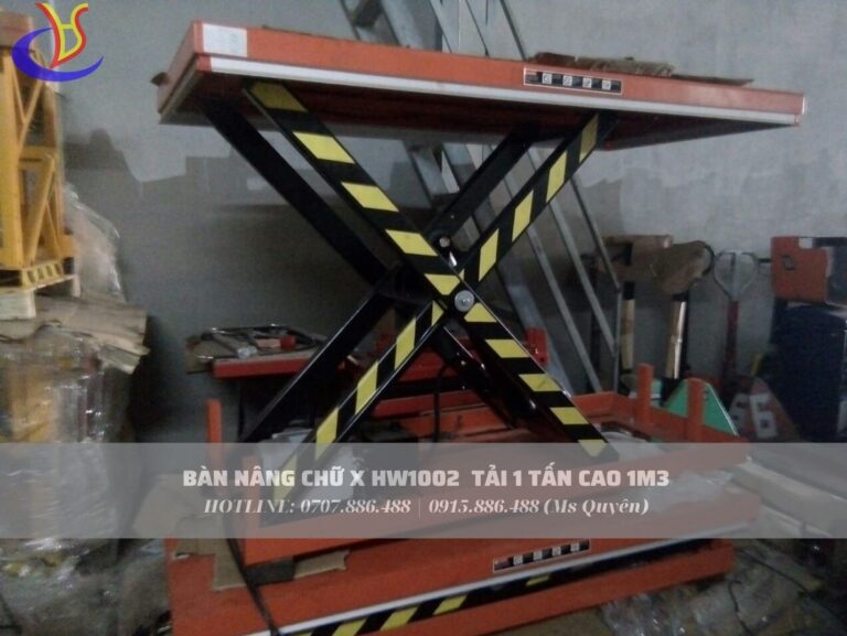 Sàn Nâng 4 Tấn (4000kg) Cao 1M4 Bằng Điện. Model: HW4003