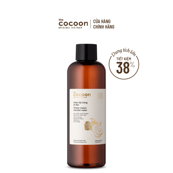 Bigsize - Nước tẩy trang bí đao Cocoon tẩy sạch makeup & giảm dầu 500ml cao cấp