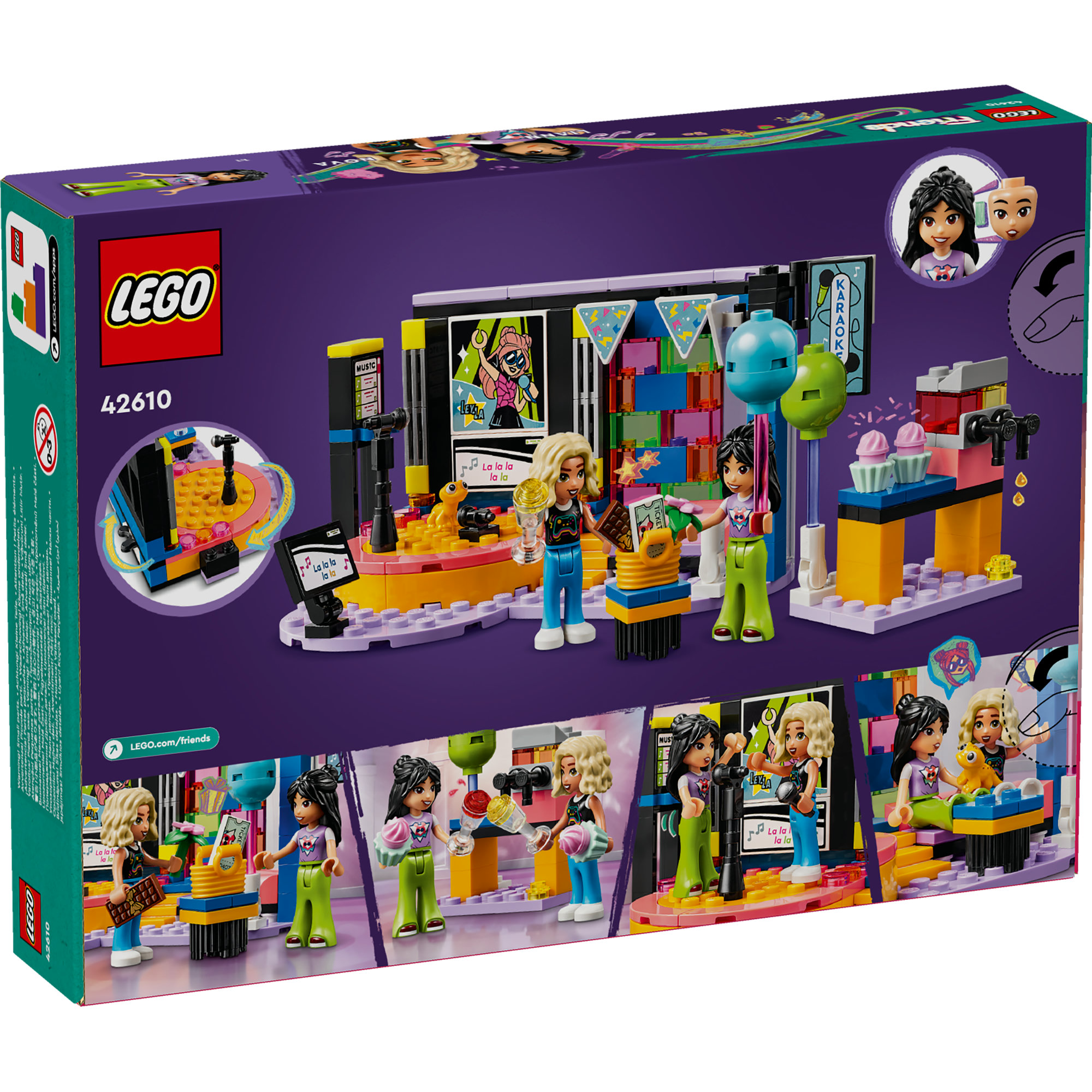 LEGO FRIENDS 42610 Đồ chơi lắp ráp Phòng hát karaoke (196 chi tiết)