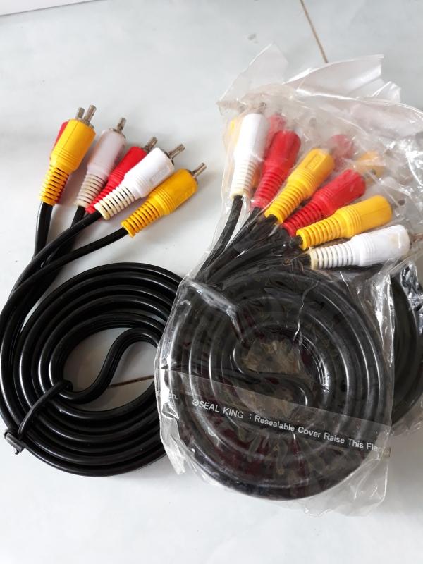 DÂY AV 6 ĐẦU HOA SEN DÙNG CHO TIVI BOX