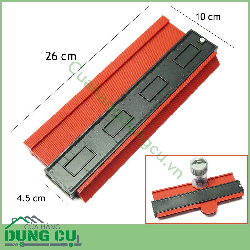Thước sao chép hình dạng đa năng 250mm