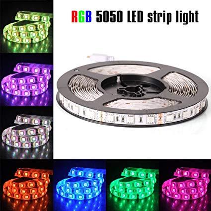 Bộ đèn led dây 7 màu rgb dùng chip 5050 12v
