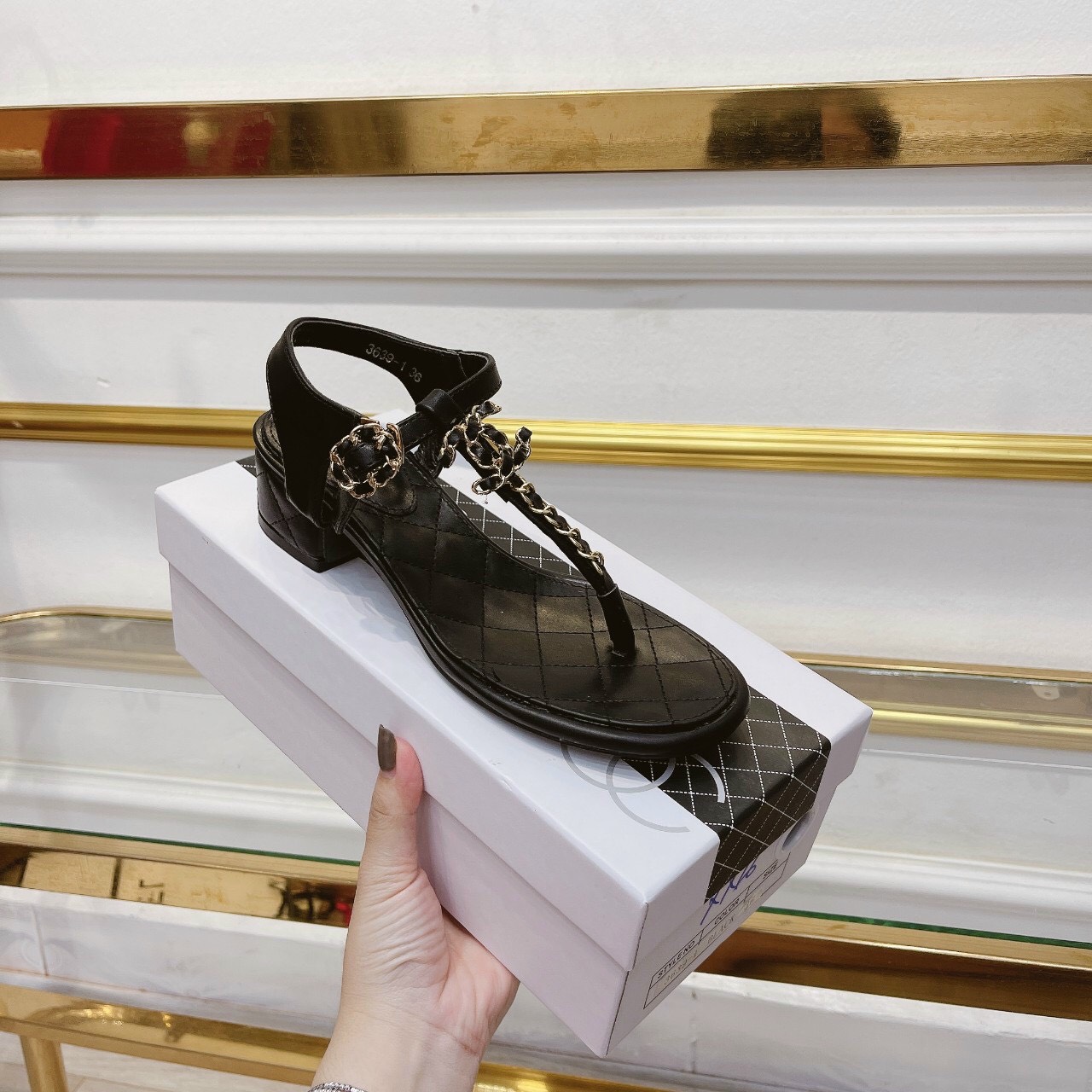 Sandal Kẹp xỏ ngón gót 3cm