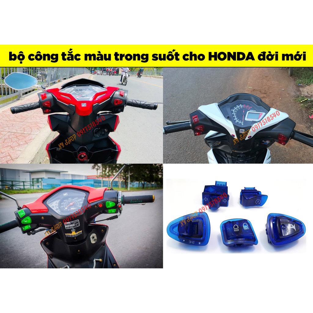 CÔNG TẮC MÀU 5 MÓN ( CHO XE ĐỜI HONDA MỚI )