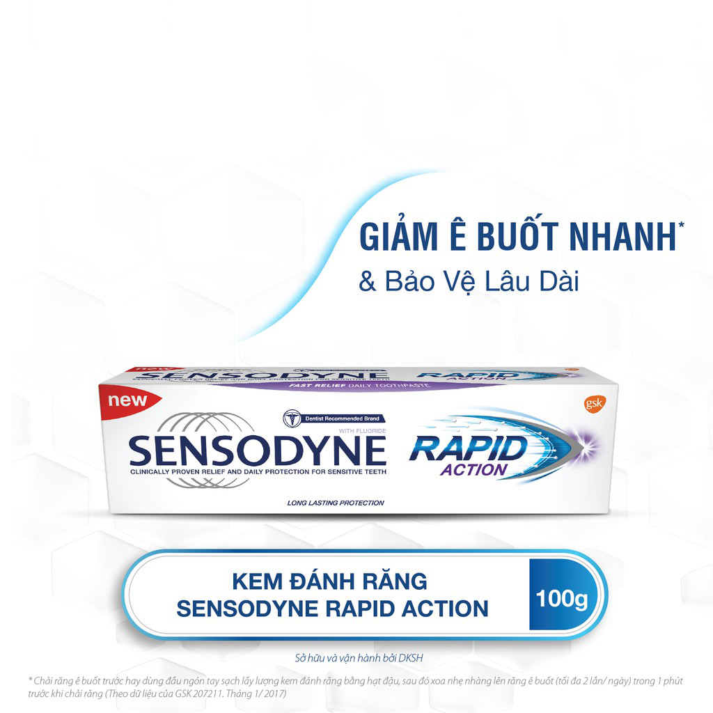 Kem đánh răng Sensodyne giúp trắng răng, giảm ê buốt, phục hồi & bảo vệ răng, giúp răng chắc khỏe