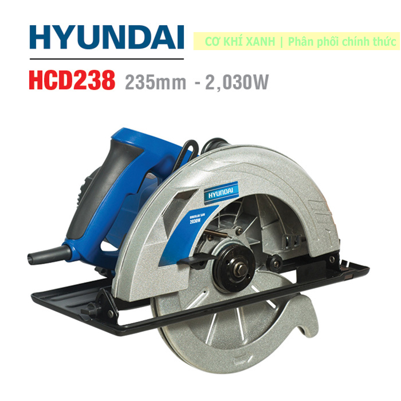 Máy cưa đĩa 235mm hyundai hcd238 | công suất 2.030w | kèm lưỡi cắt 40t
