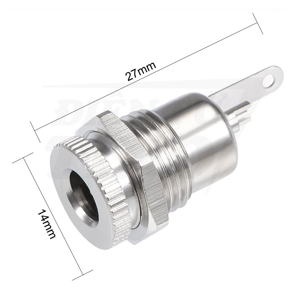 Jack DC 099 Kiểu Vặn Ren Chống Rung 5.5x2.1mm