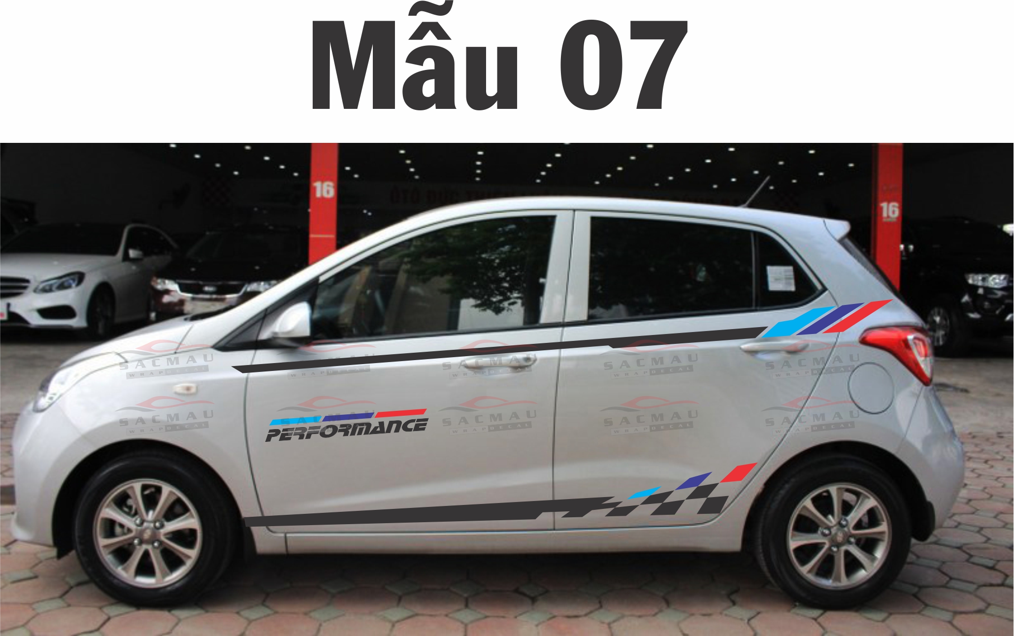 Tem dán xe Hyundai Grand I10