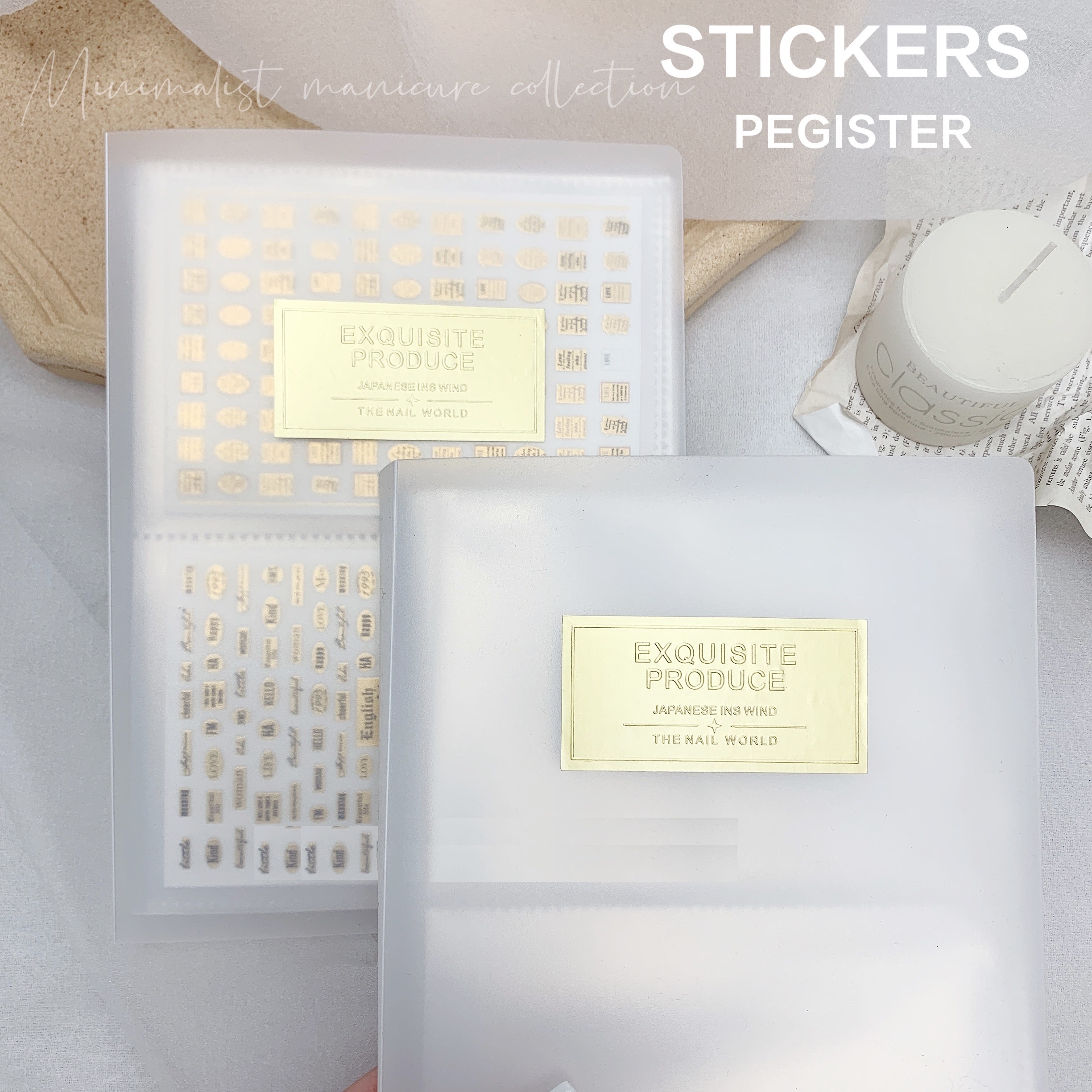 Sổ Đựng Sticker Nails Cao Cấp | Album Hình Dán Móng Tay