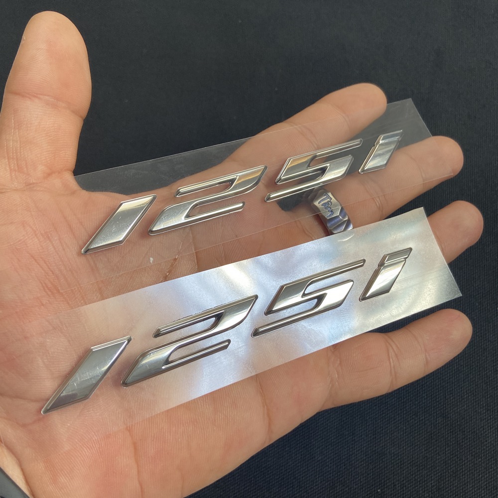 [HCM][HÀNG ZIN] TEM DÁN CHỮ SỐ 125i MẪU MỚI NHẤT SIÊU ĐẸP SIÊU CÁ TÍNH (MÀU BẠC)