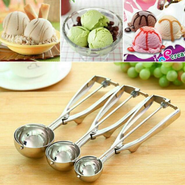 Muỗng (môi) múc kem inox
