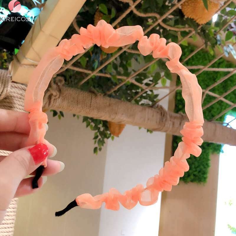 [HCM]Băng Đô Tóc Bờm Cài Tóc Vải Nhún Bèo Siêu Xinh