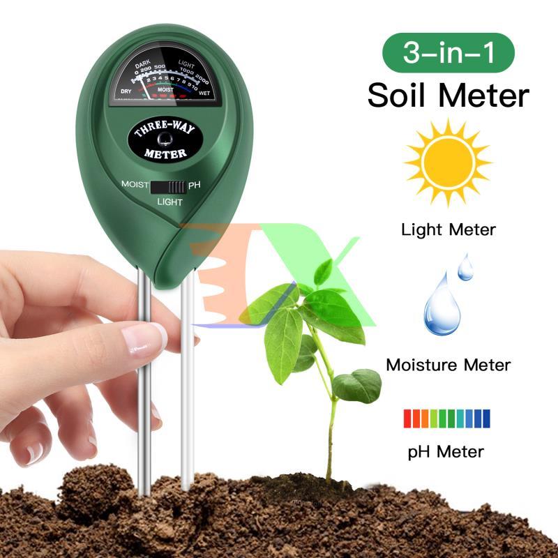 PH meter mechanical PH-3.1T, instrument pH meter soil 3 in 1, pH test strips, moisture, light, pH meter, mud, pH meter soil cultivation