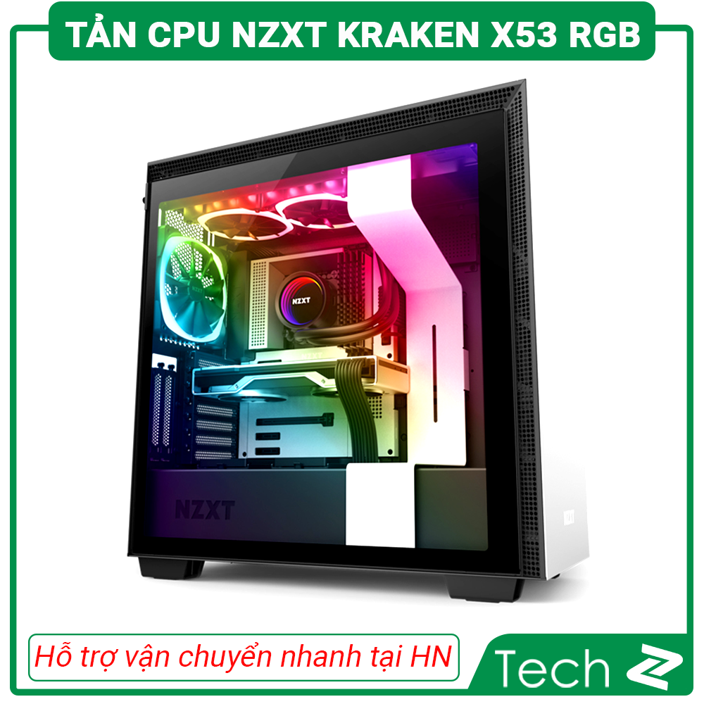 [FREESHIP MAX] Tản nhiệt nước CPU NZXT Kraken X53 RGB (Black/White)