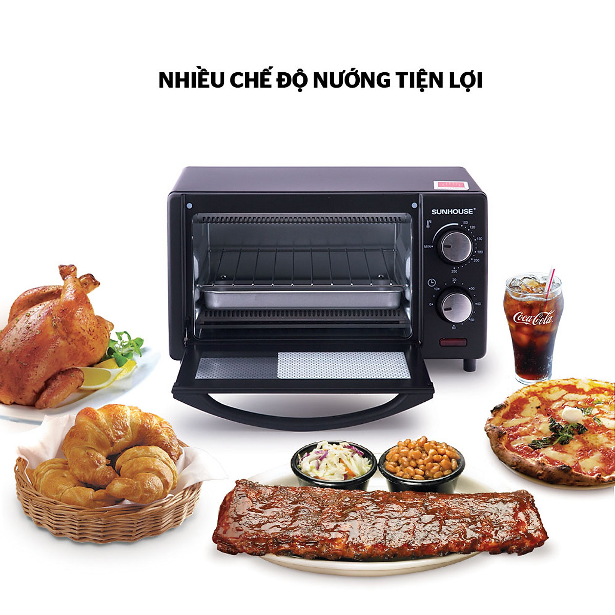 [Quà Tặng Enfa] Lò nướng Sunhouse SHD4206 10 lít